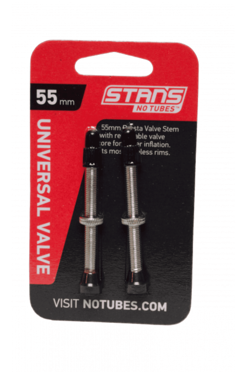 Stans NoTubes 55mm Presta Universal Valve Stem (Carded Pair)