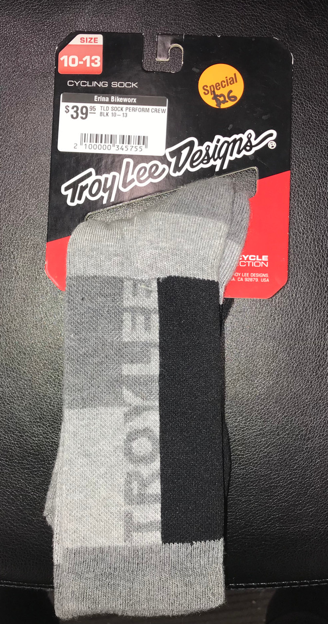 Troy Lee Deisgns Performance Crew Socks Size 11-13