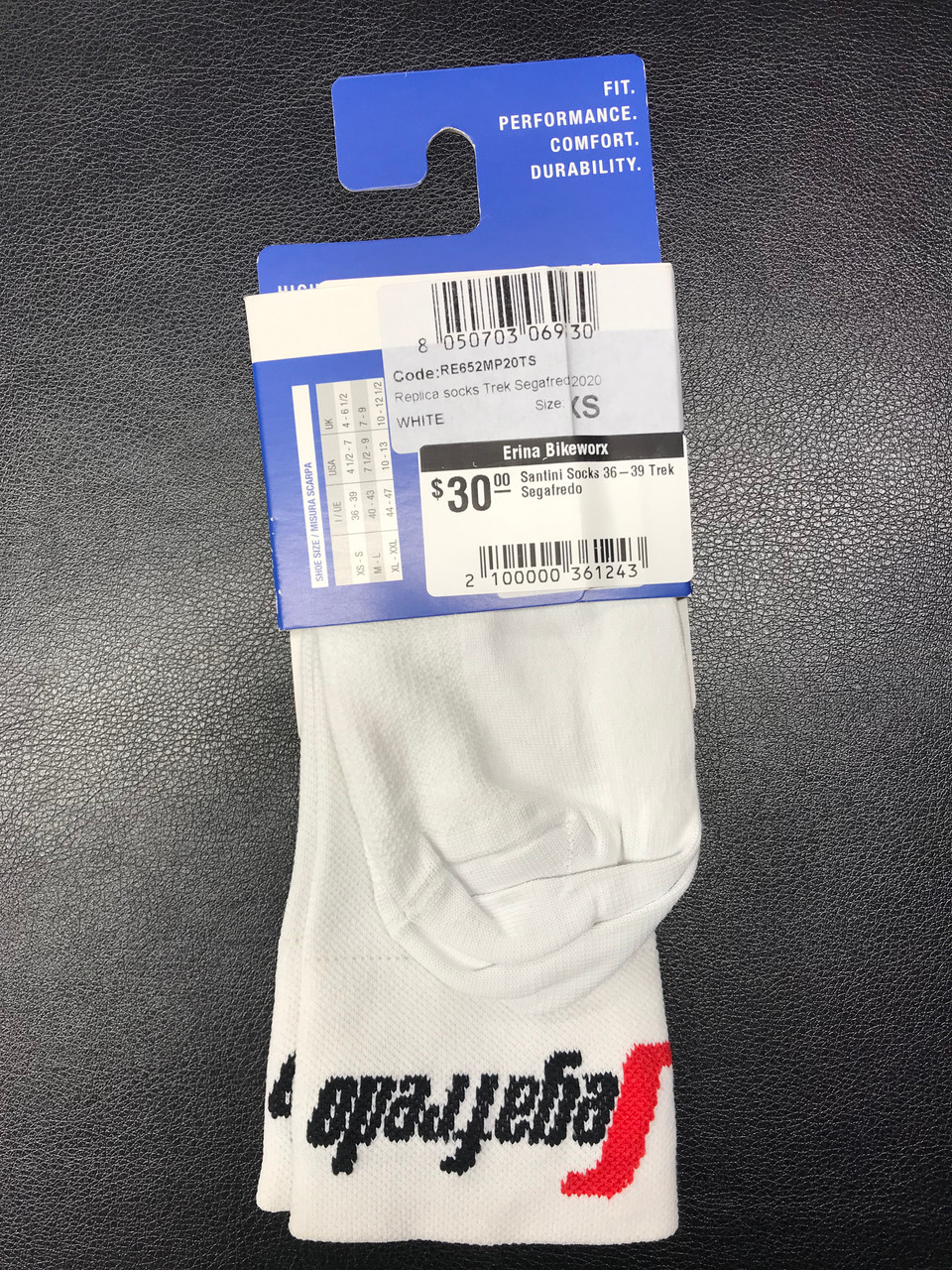 Santini Socks Trek / Segafredo Size 36-39 