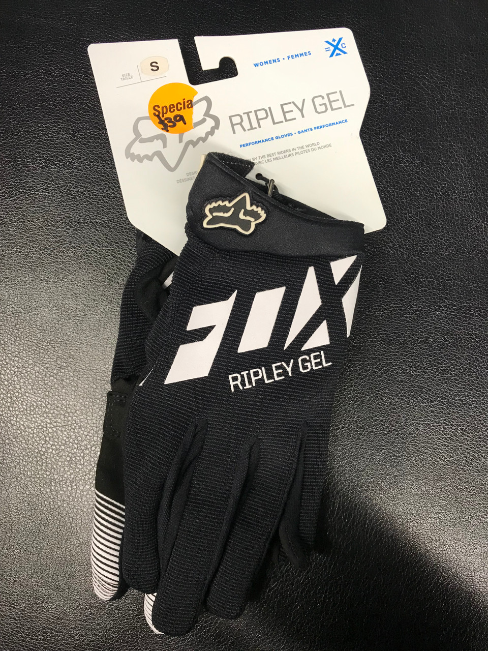 Fox Ripley Gel Womens Glove Black/White Small