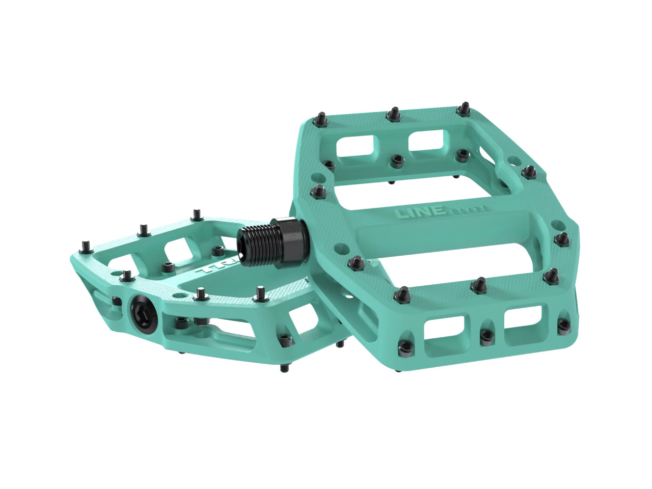 Trek Line Elite Flat Pedal Set Miami Green