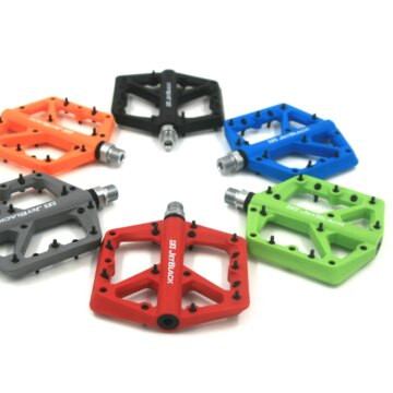 JetBlack Thermolite MTB Pedals – Sealed Bearing Cromo Axle Red