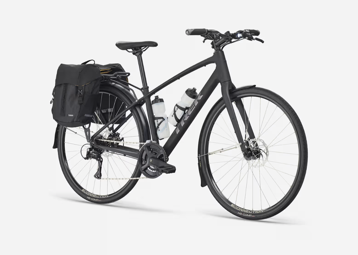 Accessories added to show the versatility of this bike