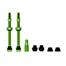 MUC-OFF TUBELESS VALVE KIT 60MM GREEN