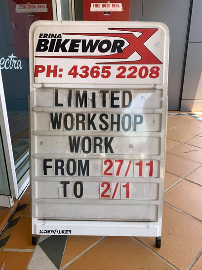 Limited Workshop over Christmas