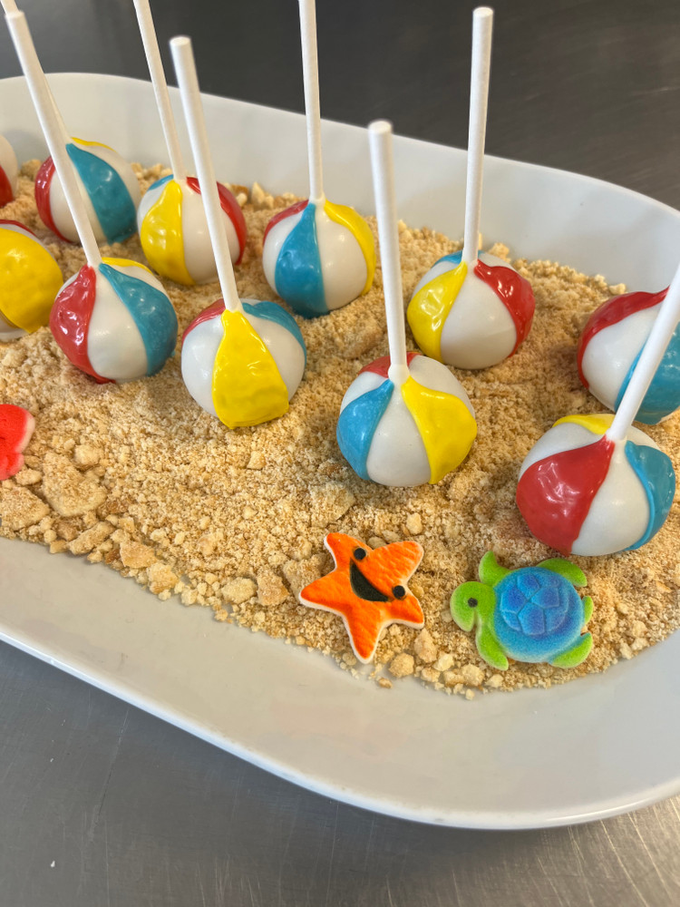 Beach Ball Cake Pops Recipe - Renshaw Baking