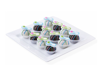 Whimsical flip flop cake balls