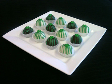 St. Patrick's cake bites