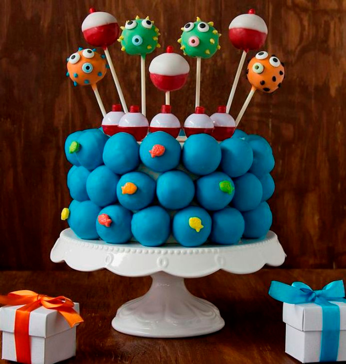 Cake ball "cake," perfect for birthdays!