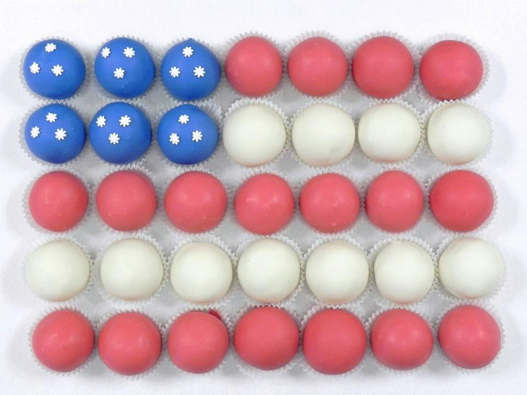 American Flag Shape Cake