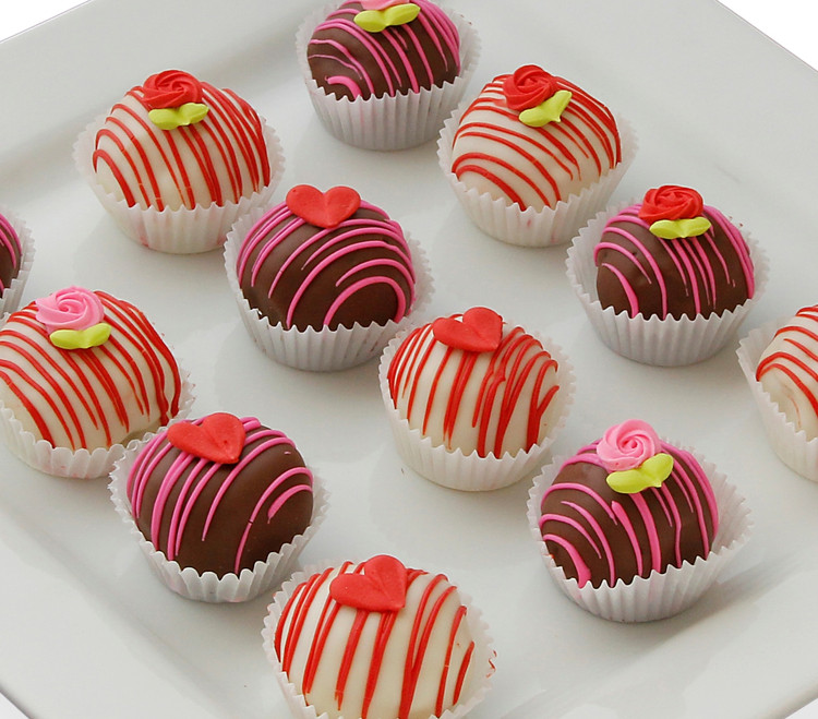 Valentine's Day cake balls