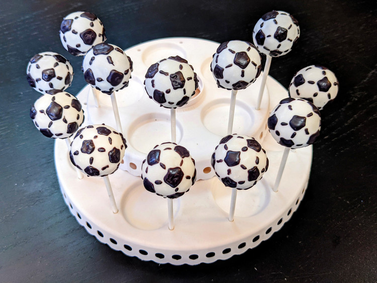 1 dozen Soccer Ball Cake Pops