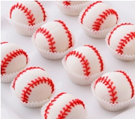 Baseball cake balls