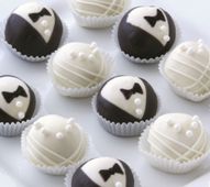 Bride and Groom cake balls