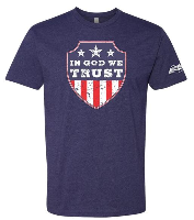 Hold Fast In God We Trust Shield T-Shirt - View 2