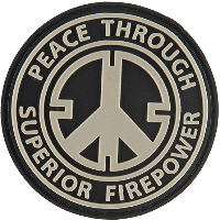 G-Force Peace through Superior Firepower PVC Morale Patch
