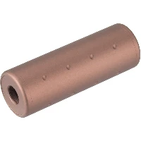 Lancer Tactical Airsoft Dotted Short Mock Suppressor - BRONZE