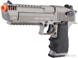 Cybergun x Magnum Research Desert Eagle L6 Semi Auto CO2 Gas Blowback Airsoft Pistol - KWC (Color: Stainless Cutlass)