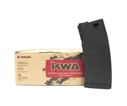 KM4 K120 Mid-Cap Airsoft Magazine 6-Pack