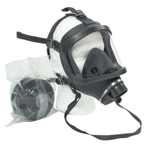 Full Lens Gas Mask with Filter - Respiratory Protection - View 1