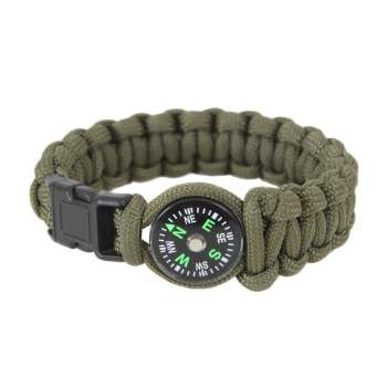 Rothco Paracord Compass Bracelet - Survival Gear