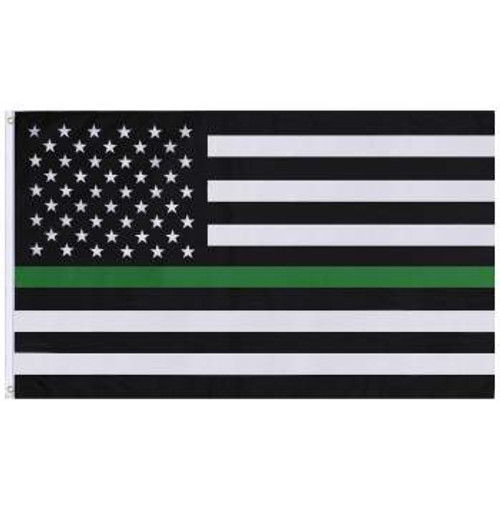 FLAGS THIN GREEN LINE INDOOR