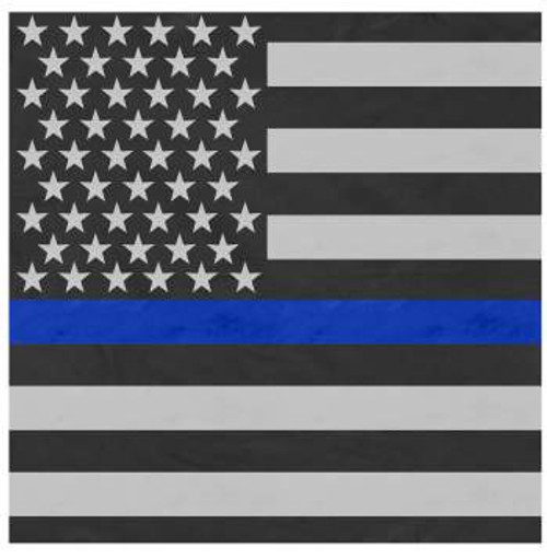 Bandanas 22" US Flag Thin Blue Line