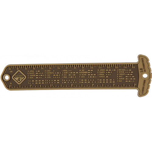 Hazard 4 Rubber MOLLE Cheatstick #1, Ruler (Coyote) - View 1