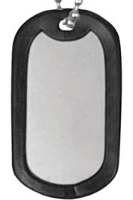 GI DOG TAG SILENCERS (2PC) BLACK