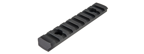 9 SLOT ALUMINUM PICATINNY RAIL SECTION FOR MLOK - View 1