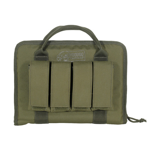 Voodoo Tactical Pistol Case with Mag Pouches - OD Green