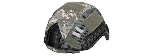 Lancer Tactical ACU Ballistic Helmet Cover - View 1
