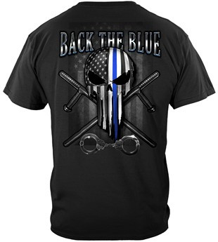 Erazor Bits Back the Blue Freedom Skull T-Shirt - View 1