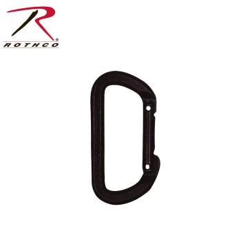 Rothco D Climbing Carabiner Black - Heavy-Duty