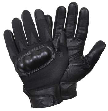 Hard Knuckle Tactical Cut/Fire Resistant Gloves (Black) - View 1