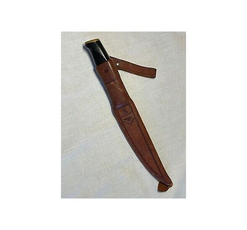 Vintage NORMARK Fiskars Finland Stainless Steel Fillet Knife W Leather Case