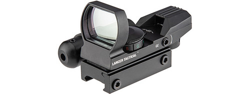 Lancer Tactical 4-Reticle Red/Green Dot Sight w/Laser