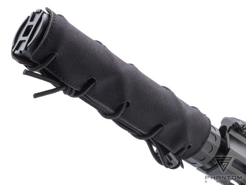 Phantom Gear Expandable Airsoft RIS Wrap Suppressor Cover Black 7 INCH