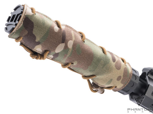 Phantom Gear Expandable Airsoft RIS Wrap Suppressor Cover Multicam 7 INCH