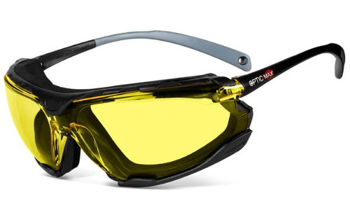 OPTIC MAX SAFETY GLASSES - REMOVABLE FRAME - View 1
