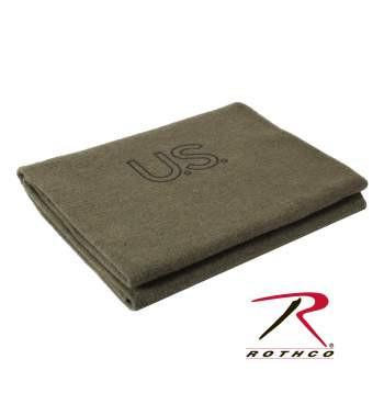 Rothco U.S. Wool Blanket - 70% Wool Blend Warmth