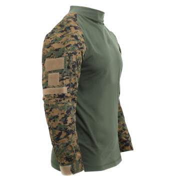 Woodland Digital Tactical Airsoft Combat Shirt