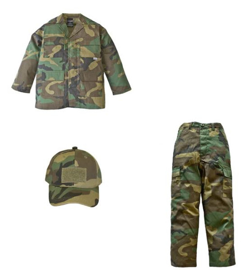 Trooper Youth 3PC Woodland Tactical Uniform