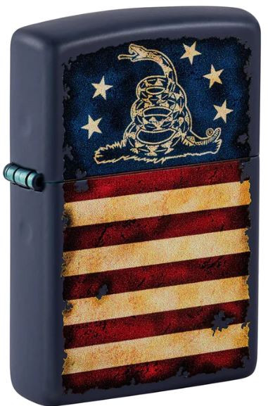 Zippo Gadsden Flag Lighter - Matte Finish Patriotic