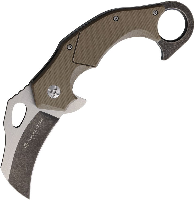 Linerlock KARAMBIT Brown G10