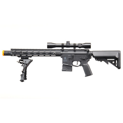 Lancer Tactical Gen 2 Hellion M LOK 13 Inch DMR M4 AEG Airsoft Rifle Mock Suppressor