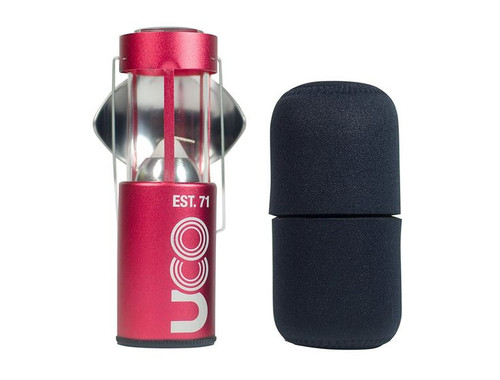 UCO ORIGINAL CANDLE LANTERN WITH NEOPRENE CASE RED