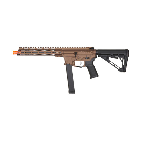Zion Arms R&D Precision Licensed PW9 Mod 1 Long Rail Airsoft Rifle with Delta Stock
