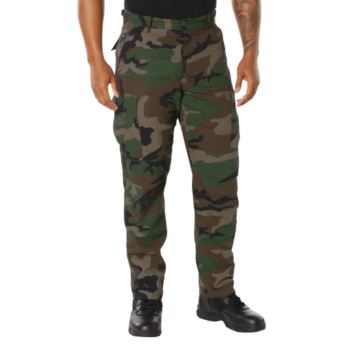 Rip-Stop Woodland Camo Tactical BDU Pants