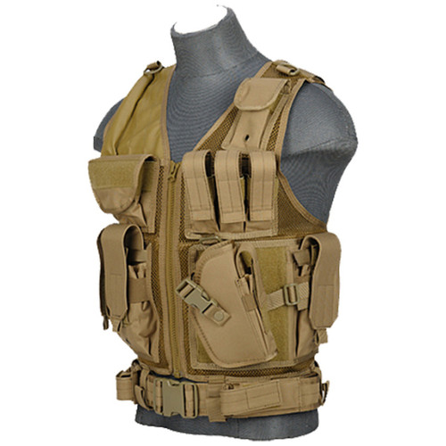 Lancer Tactical Nylon Crossdraw Vest Youth Size Pistol Holster